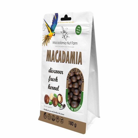 Makadāmijas rieksti MACADAMIA NUT FARM čaumalā, 180g