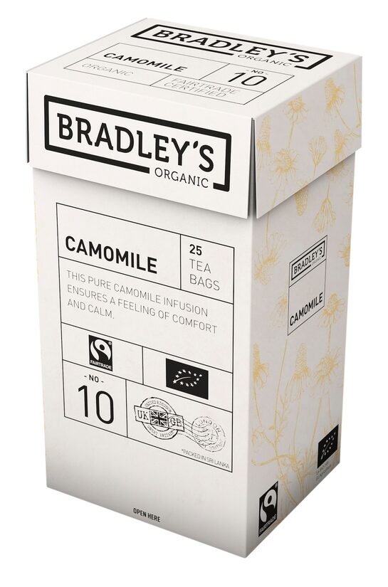 Kumelīšu tēja BRADLEY'S, BIO, 25gab