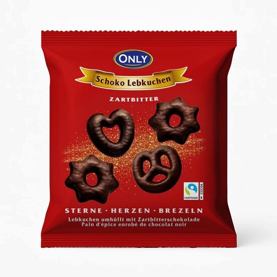 Piparkūkas ONLY, melnās šokolādes glazūrā, 400g