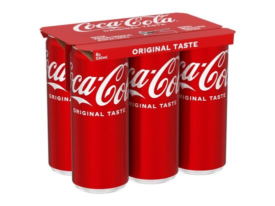 Gāzēts dzēriens COCA COLA, bundžā, 6gabx0.33l (DEP)