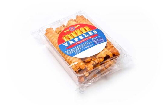 Vafeles LATSWEETS ar iebiezināto pienu, 340g