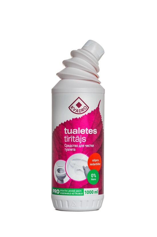 Tualetes tīrītājs KVADRO PRO, stipra iedarbība, 1l