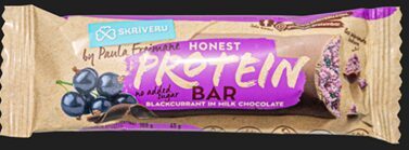 SKRĪVERU Upeņu proteīna batoniņš piena šokolādē 45g