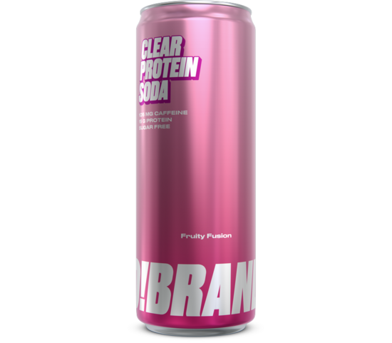 Gāzēts dzēriens PRO!BRANDS Clear Protein Soda, ar multiaugļu garšu, bundžā, 0.33l (DEP)