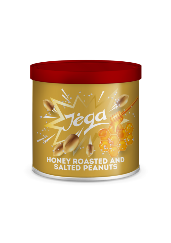 Grauzdēti zemesrieksti Jėga ar medu un sāli (bundžā), 140g