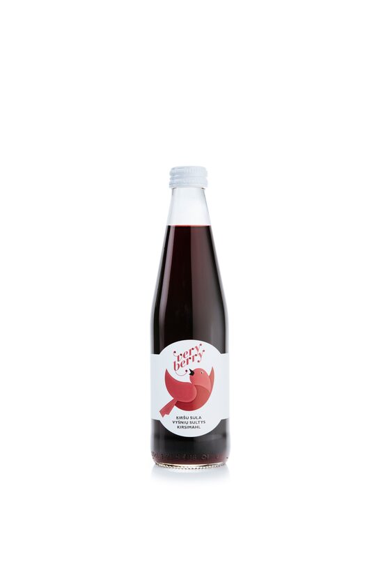 Dabīgā sula VERY BERRY, ķiršu, stiklā, 0.33l (DEP)