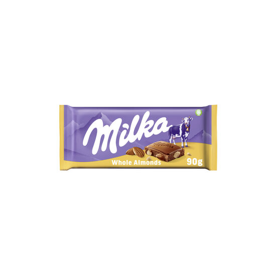 Šokolādes tāfelīte MILKA Whole Almond, 90g DD