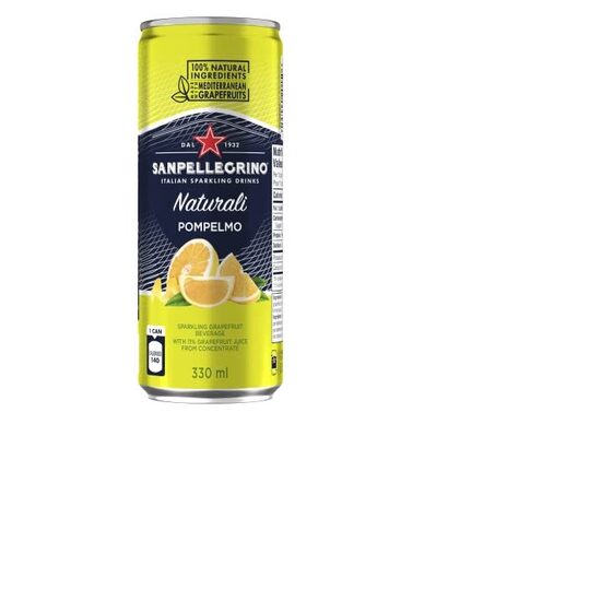 Bezalkoholisks dzēriens S.PELLEGRINO Pompelmo Naturali, bundžā, 0.33l (DEP)
