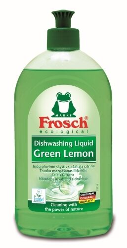 Trauku mazgāšanas līdzeklis FROSCH Green Lemon, 500ml