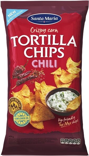 Kukurūzas čipsi ar čili 475g, Santa Maria