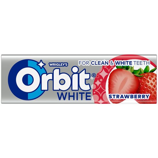 ORBIT White Strawberry Stickpack 10 gab.