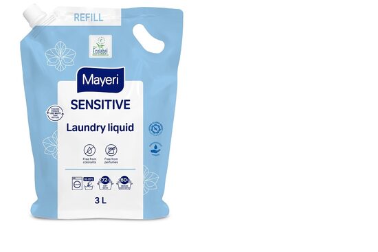 Veļas mazgāšanas želeja MAYERI Sensitive, Refill, 3l
