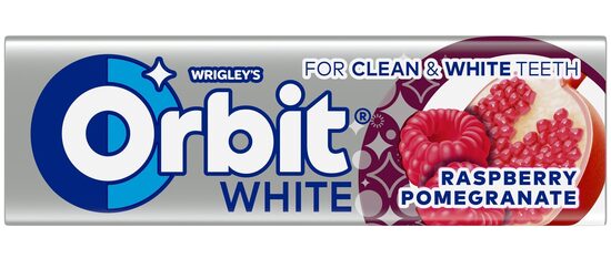 Orbit White Raspberry Pomegranate Stickpack 10 gab.
