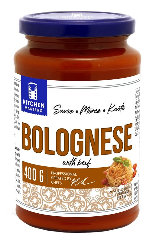 Mērce KITCHEN MASTERS, Itāļu stilā Boloņas, ar gaļu, 400g
