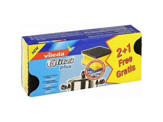 Sūklis VILEDA Glitzi Plus, 2+1gab
