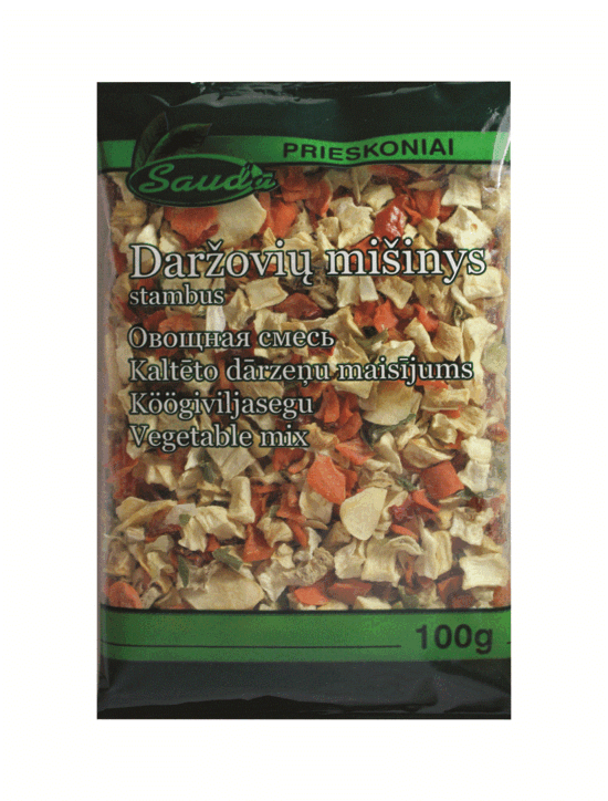 Kaltētu dārzeņu maisījums SAUDA, 100g
