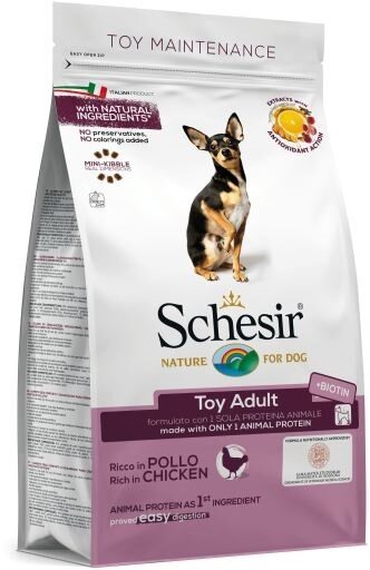 Sausā suņu barība SCHESIR Toy Maint. chicken, 800g