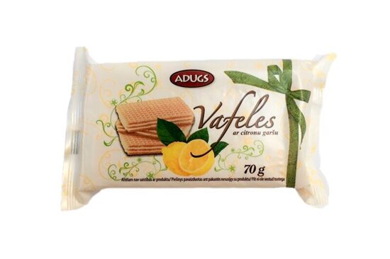 Vafeles ADUGS ar citronu garšu, 70g