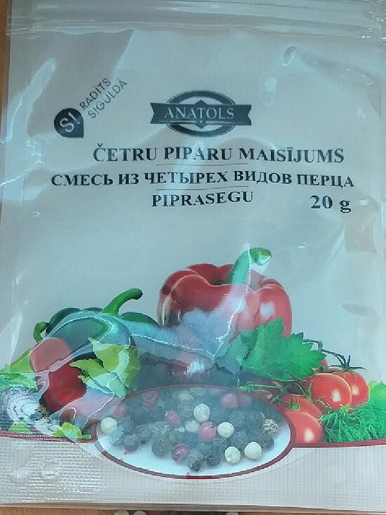 Četru piparu maisījums ANATOLS, 20g