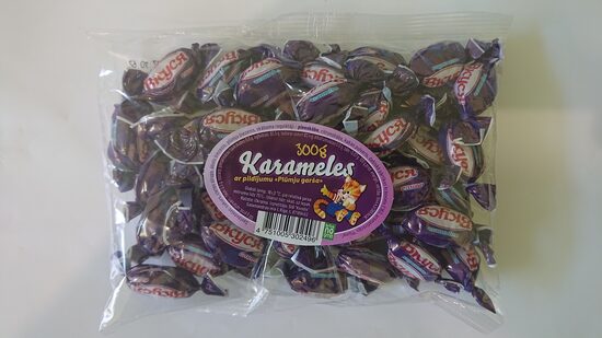Karameles ar plūmju garšu, 300g