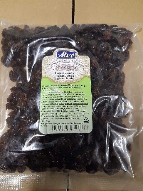 Rozīnes Jumbo Crimson, 500g