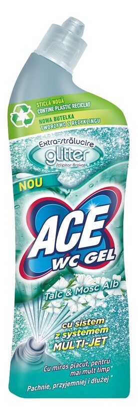 Tualetes tīrīšanas līdzeklis ACE Glitter Talco, 700 ml
