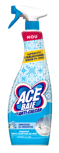 Izsmidzināms vannas istabas tīrīšanas līdzeklis ACE, 650ml