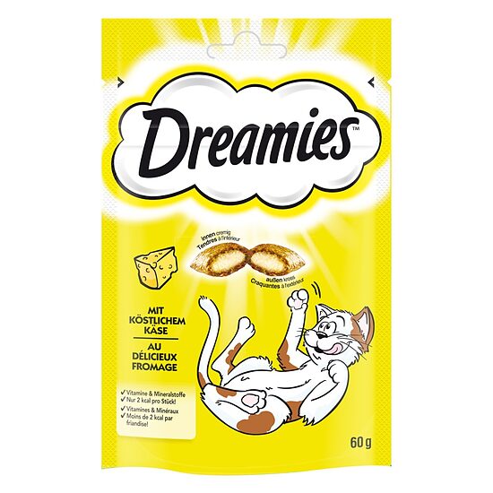 DREAMIES ar sieru, kārumi kaķiem, 60g