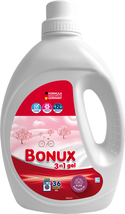 Bonux Washing Gel Pure Magnolia 36 washes 1,8L