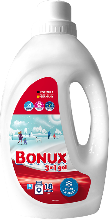 Bonux Washing Gel Polar Ice Fresh 18 washes 0,9L