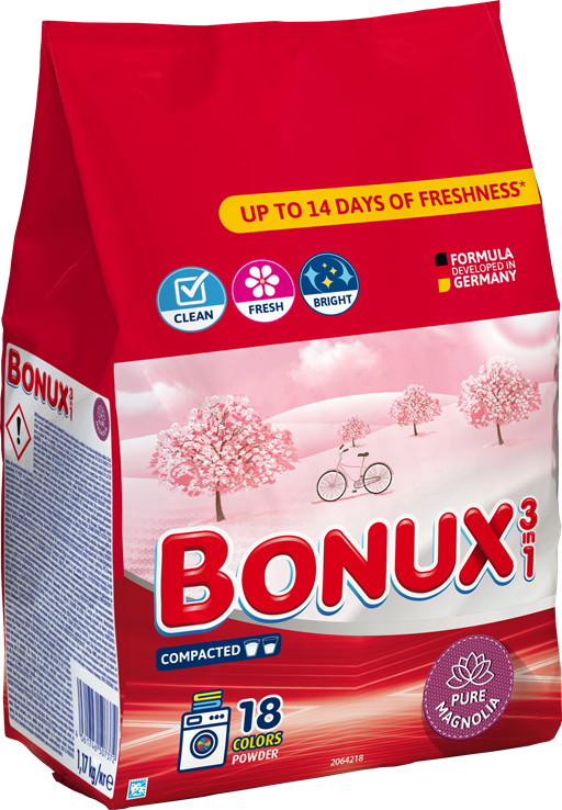 Bonux Washing Powder Pure Magnolia 18 washes 1.17Kg