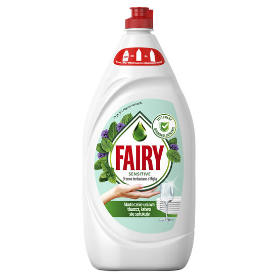 Trauku mazg.līdz. FAIRY Sensitive Tea Tree&Mint, 1350ml