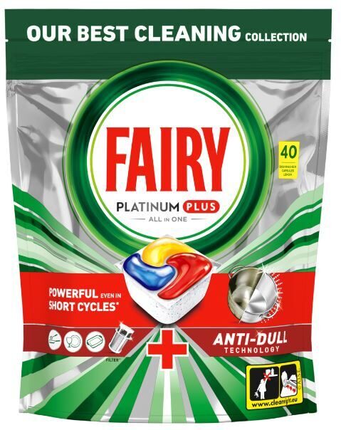 Trauku mazg.kapsulas FAIRY Platinum+ Lemon, 40gb
