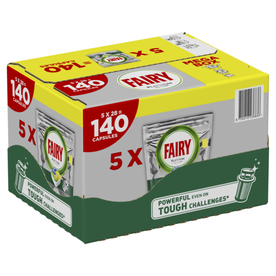Trauku mazg.kapsulas FAIRY Platinum Lemon, 140gb