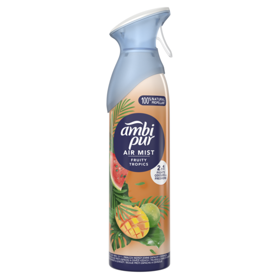 Izsmidzināms gaisa atsvaidzinātājs AMBI PUR Fruity Tropics, 185ml
