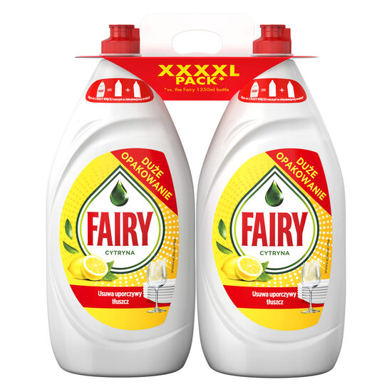 Trauku mazg.līdz. FAIRY Lemon, 2x1350ml