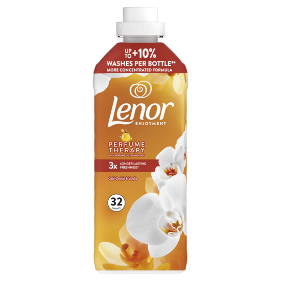 Veļas mīkstinātājs LENOR Gold Orchid&Vanilla, 32 mazgāšanas reizēm, 675ml