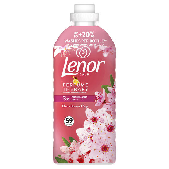 Veļas mīkstinātājs LENOR Cherry Blossom & Sage, 59 mazgāšanas reizēm, 1239ml