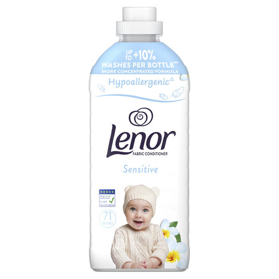Veļas mīkstinātājs LENOR Sensitive, 71 mazgāšanas reizēm, 1491ml