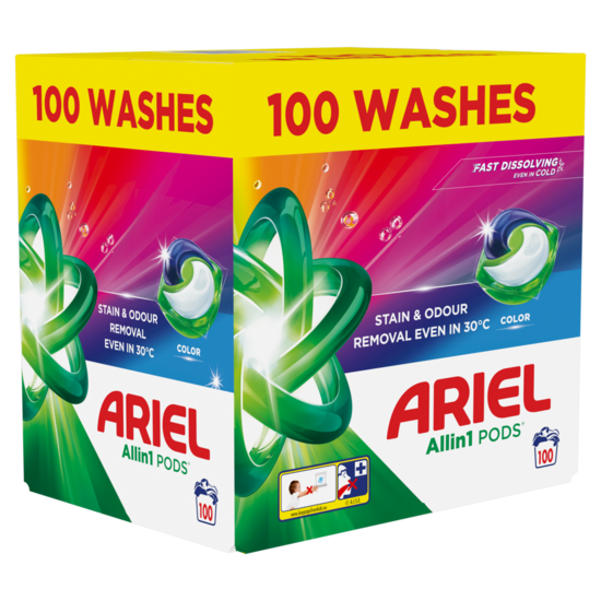 Veļas mazgāšanas kapsulas ARIEL Color 100gb