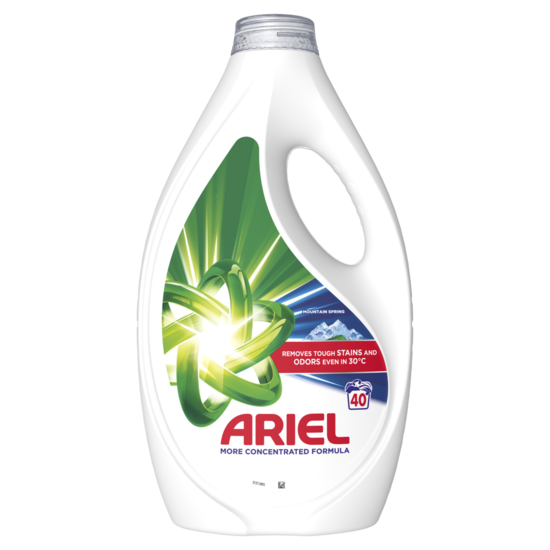 Šķidrais veļas mazgāšanas līdzeklis ARIEL Mountain Spring, 40 mazgāšanas reizēm, 1.8L