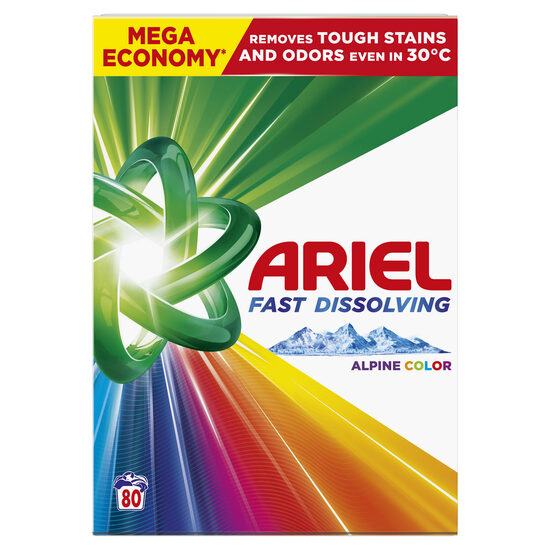 Veļas pulveris ARIEL Color, 80 mazgāšanas reizēm, 4.4kg