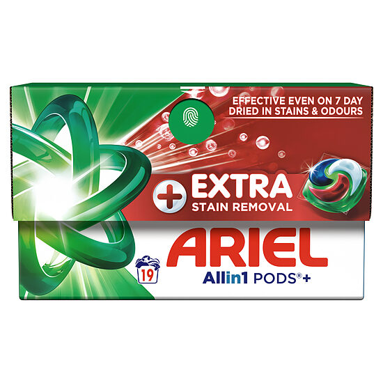 Veļas mazgāšanas kapsulas ARIEL Extra Clean 19gb