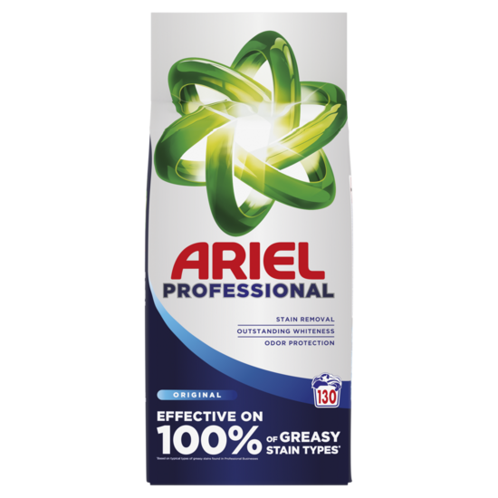Veļas mazgāšanas pulveris ARIEL Professional, White, 130 m.r., 7,15 kg. PGP
