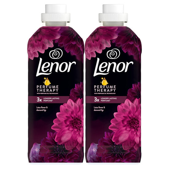 Veļas mīkstinātājs LENOR Lotus Flower & Diamond Figs, 2X47 mazgāšanas reizēm, 2X987ml