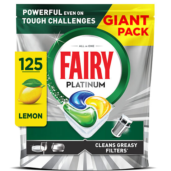 Trauku mazg.kapsulas FAIRY Platinum Lemon, 125gb