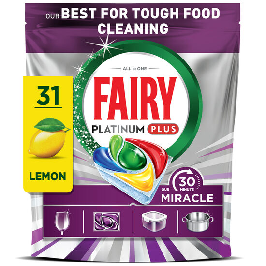 Trauku mazg.kapsulas FAIRY Platinum+ Lemon Miracle, 31gb