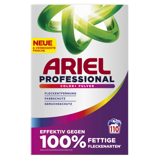 Veļas mazgāšanas pulveris  ARIEL Professional, Color, 110 m.r., 6,05 kg.