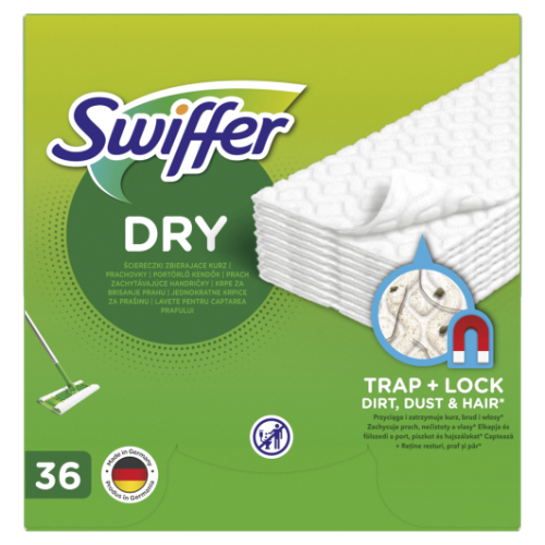 Sausās salvetes SWIFFER, uzpilde, 36gab