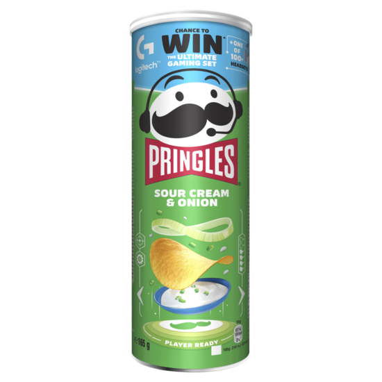 PRINGLES ar krējumu un sīpoliem 165 g